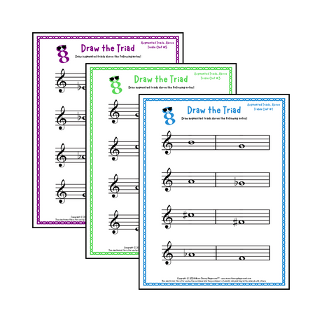 Draw the Triad - Printable Triad Worksheets