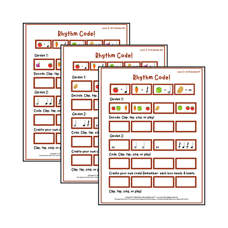 Rhythm Code - Printable Rhythm Learning Fun