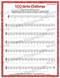 100 Note Challenge Treble Clef Version 1 CDE / Worksheet + Answer Key Student Worksheet