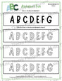 Musical alphabet music theory worksheet for beginners -  printable PDF