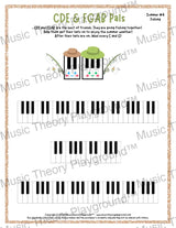 CDE & FGAB Pals: Summer Hats Fishing / Worksheet + Answer Key Student Worksheet