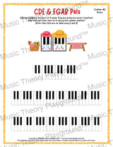 CDE & FGAB Pals: Summer Hats Picnic / Worksheet + Answer Key Student Worksheet