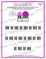 CDE & FGAB Pals: Winter Hats Igloo / Worksheet + Answer Key Student Worksheet