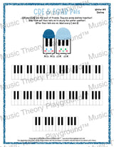 CDE & FGAB Pals: Winter Hats Skating / Worksheet + Answer Key Student Worksheet