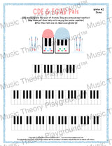 CDE & FGAB Pals: Winter Hats Skiing / Worksheet + Answer Key Student Worksheet