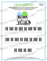 CDE & FGAB Pals: Winter Hats Sledding / Worksheet + Answer Key Student Worksheet