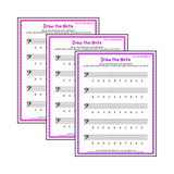 Draw the Note: Bass Clef Staff Notes Student Worksheet