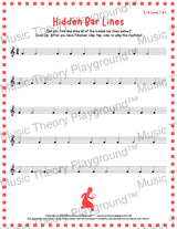 Hidden Bar Lines: 3/4 Level 1 1 / Worksheet + Answer Key Student Worksheet