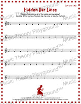 Hidden Bar Lines: 3/4 Level 1 3 / Worksheet + Answer Key Student Worksheet