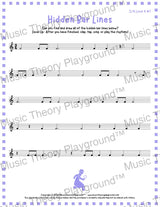 Hidden Bar Lines: 3/4 Level 4 1 / Worksheet + Answer Key Student Worksheet