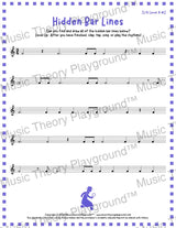 Hidden Bar Lines: 3/4 Level 4 2 / Worksheet + Answer Key Student Worksheet