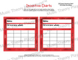 Incentive Chart - 20 Square: Holiday Christmas Snowflakes Teacher Resource