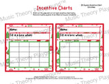 Incentive Chart - 20 Square: Holiday Christmas Teacher Resource