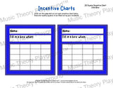 Incentive Chart - 20 Square (Solid Colour) Blue Teacher Resource