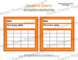 Incentive Chart - 20 Square (Solid Colour) Orange Teacher Resource