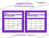 Incentive Chart - 20 Square (Solid Colour) Purple Teacher Resource
