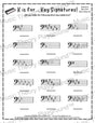 K is for… Key Signatures! Bass Clef Major Collection 2 King / Worksheet + Answer Key Student Worksheet