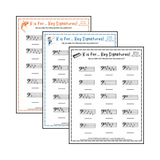 K is for… Key Signatures! Bass Clef Major Collection 2 Student Worksheet
