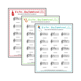 K is for… Key Signatures! Treble Clef Major Collection 1 Student Worksheet