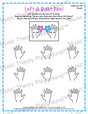 Printable left and right hand worksheet for beginner music students