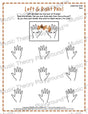 Printable left and right hand worksheet for beginner music students