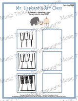 Mr. Elephant’s Art Class: Piano Keys & Clefs FGAB Student Worksheet