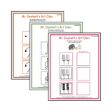 Mr. Elephant's Art Class: Piano Keys & Clefs Student Worksheet