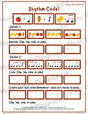 Rhythm Code: 4/4 Garden Level 4 1 / Worksheet + Answer Key Student Worksheet