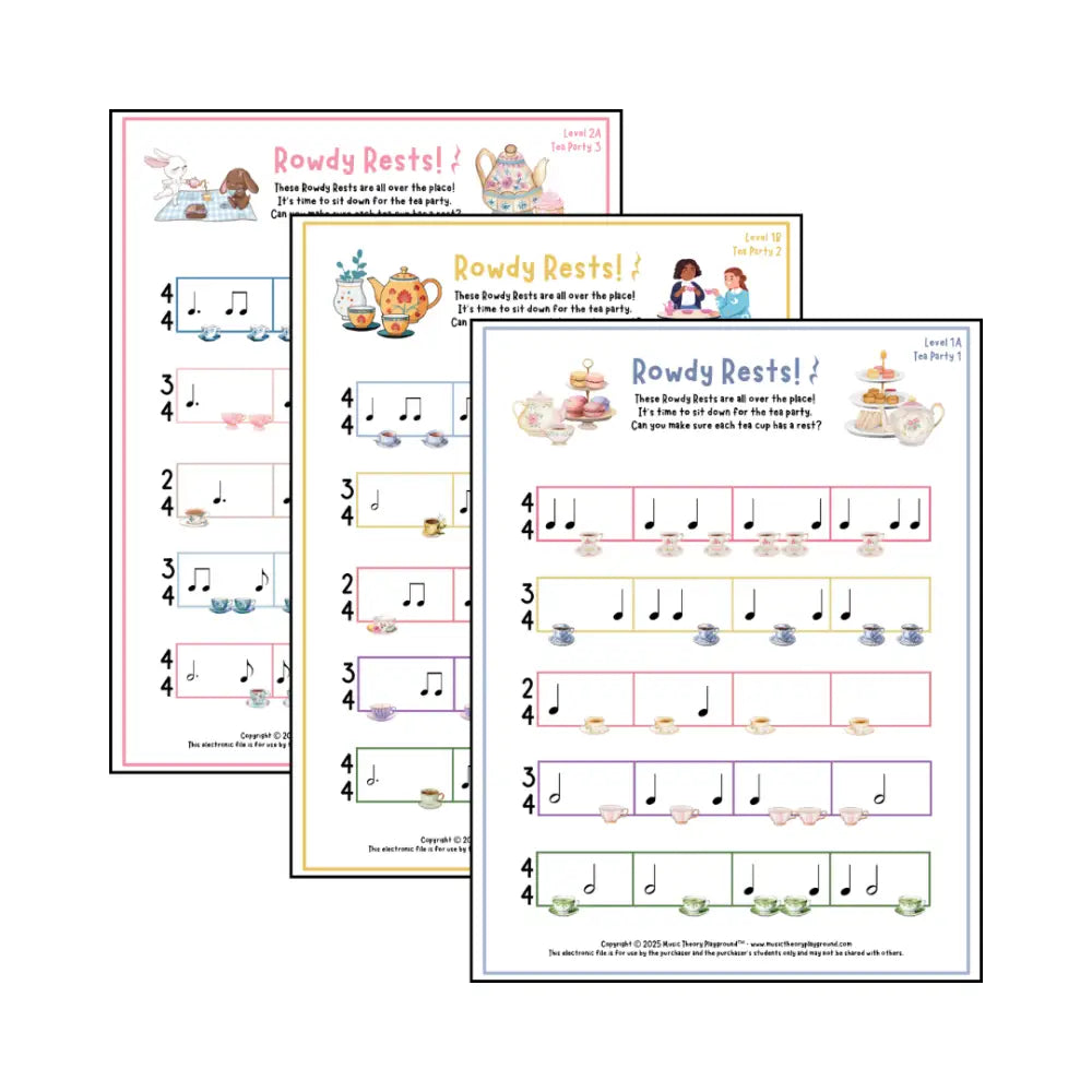 Rowdy Rests: Tea Party Student Worksheet