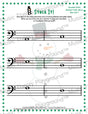 Stack It! Bass Clef: Snowman Collection 1 1 / Worksheet + Answer Key Student Worksheet