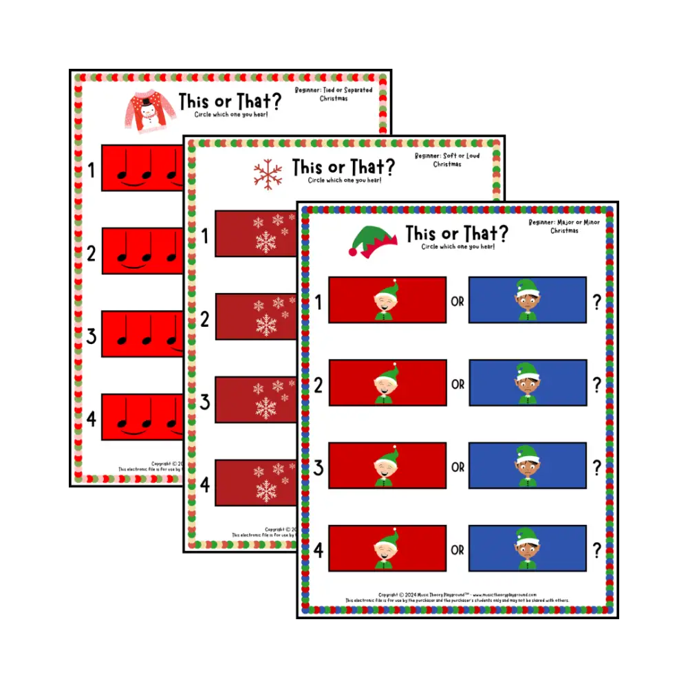 This or That? Christmas Listening Collection 2 Lesson Activity