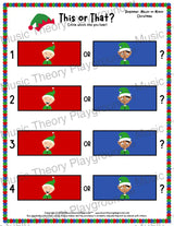 This or That? Christmas Listening Collection 2 Major/Minor / Worksheet Only Lesson Activity