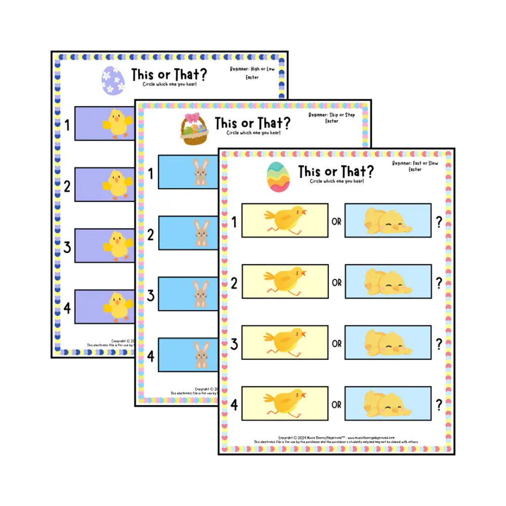 This or That? Easter Listening Collection 1 Lesson Activity