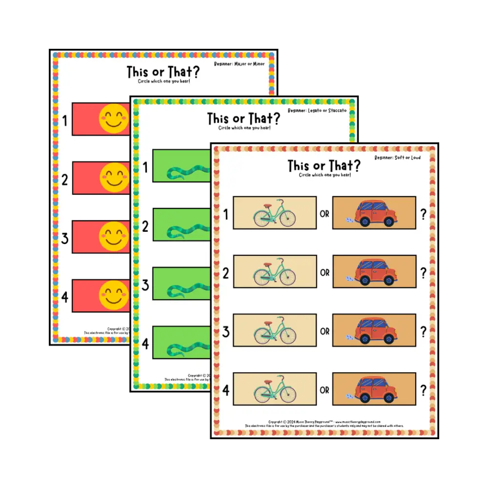 This or That? Original Listening Collection 2 Lesson Activity