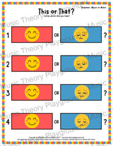 This or That? Original Listening Collection 2 Major/Minor / Worksheet Only Lesson Activity
