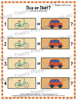 This or That? Original Listening Collection 2 Soft/Loud / Worksheet Only Lesson Activity