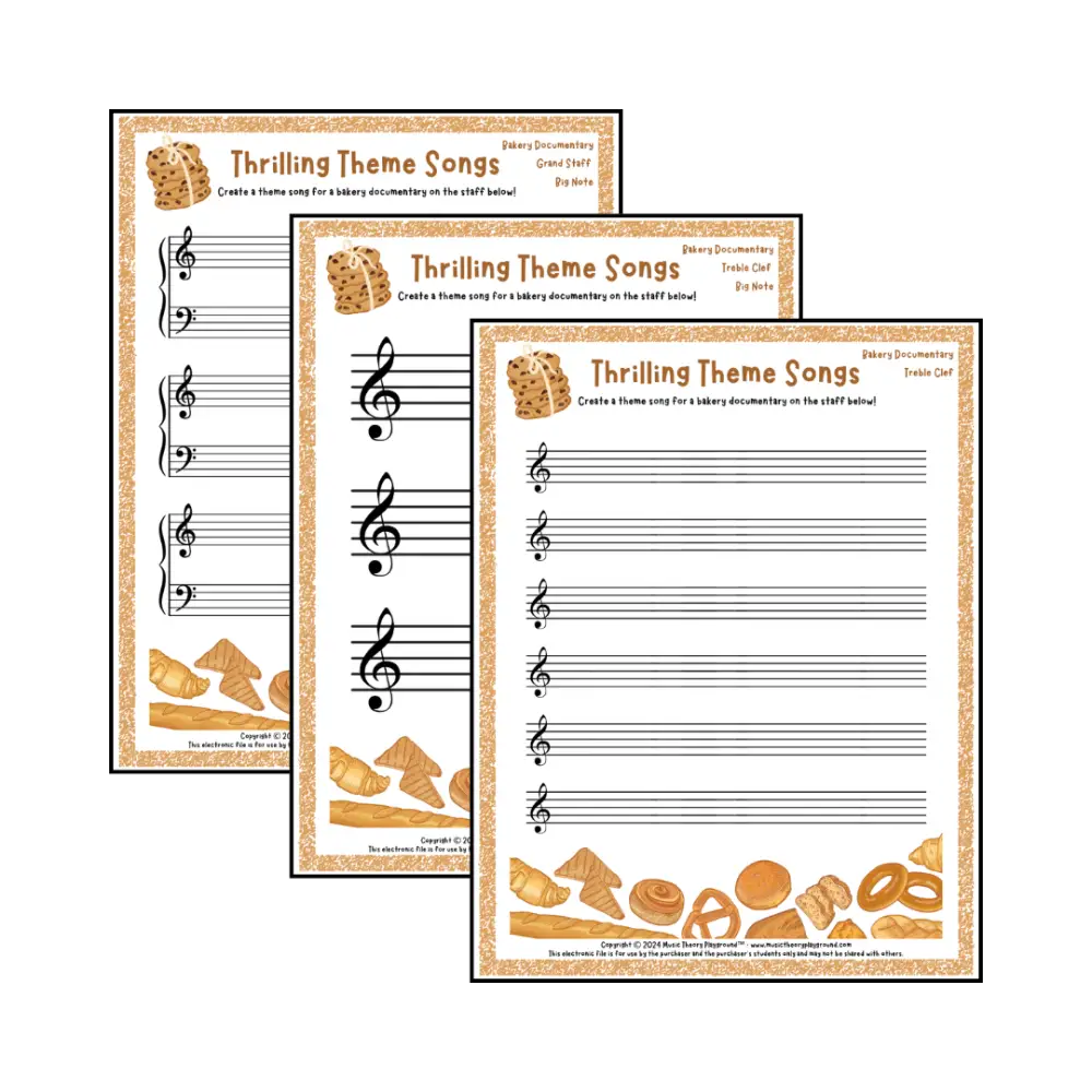 Thrilling Theme Songs: Bakery Documentary Student Worksheet
