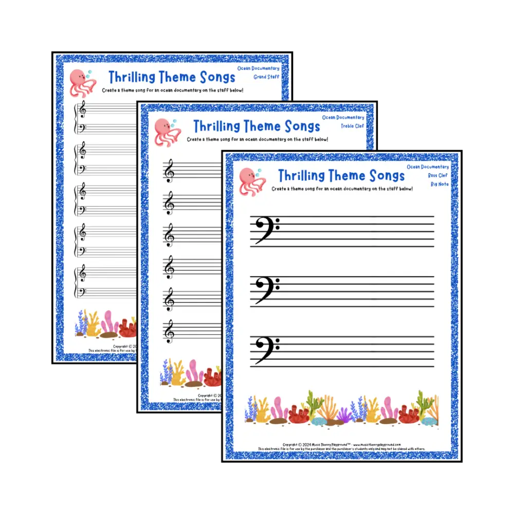 Thrilling Theme Songs: Ocean Documentary Student Worksheet