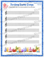 Thrilling Theme Songs: Ocean Documentary Treble Clef Student Worksheet