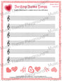 Thrilling Theme Songs: Romantic Movie Treble Clef Student Worksheet
