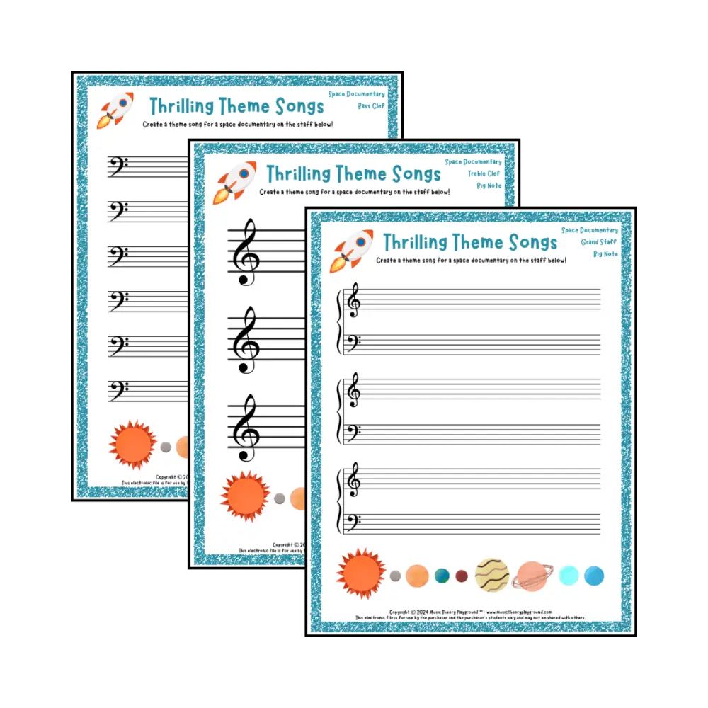 Thrilling Theme Songs: Space Documentary Student Worksheet
