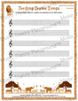 Thrilling Theme Songs: Wildlife Documentary Treble Clef Student Worksheet