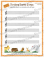 Thrilling Theme Songs: Zoo Documentary Treble Clef Student Worksheet