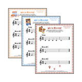 We're Moving! Treble Clef Collection 1 Student Worksheet