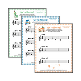We're Moving! Treble Clef Collection 3 Student Worksheet